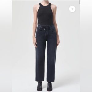 Agolde CRISS CROSS UPSIZED JEAN IN SHAMBLES Size 31